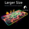 RGB Mouse Pads Flower Mouse Pad Mat LED Large Gaming Play Mats Carpet Desk Keyboard Computer Laptop Mat (D,24x12 inch) view 2