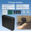 Black - Jumbo Size 6.5" x 4.75" x 0.87" Stern Pad, Screwless Transducer Mounting Plate kit, Marine-Grade Transducer Mounting Board Hardware Kit(for Large 3D Scan Transducers) view 4