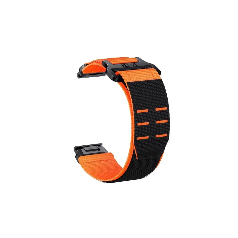 22mm 26mm Nylon Watchband Fit for Garmin Fenix7X/ 7X Pro/ 5X/ 6X Q ui ck Rele ase Strap Fit for fenix5/ 6/7/ Instinct Replacement Bracelet(Orange,26mm)