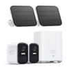 eufy Security, eufyCam 2C 2-Cam Kit with Solar Panel 2W, Security Camera Wireless Outdoor, Home Security System, HomeKit Compatibility, 1080p HD, IP67, Night Vision, Motion Only Alert, No Monthly Fee view 1