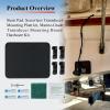 Black - Standard Size 4.5" x 3.5" x 0.75" Stern Pad, Screwless Transducer Mounting Plate kit, Marine-Grade Transducer Mounting Board Hardware Kit(NOT for Large 3D Scan Transducers) view 2