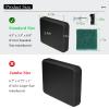 Black - Standard Size 4.5" x 3.5" x 0.75" Stern Pad, Screwless Transducer Mounting Plate kit, Marine-Grade Transducer Mounting Board Hardware Kit(NOT for Large 3D Scan Transducers) view 3