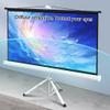 NILZA 60in Mobile Projection Screen Portable Projector Screen with Tripod Stand Movie Screen Indoor Outdoor Screen for Home Cinema, Backyard Party - Lightweight Carry(72in-4:3) view 3