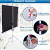 NILZA 60in Mobile Projection Screen Portable Projector Screen with Tripod Stand Movie Screen Indoor Outdoor Screen for Home Cinema, Backyard Party - Lightweight Carry(72in-4:3) view 4