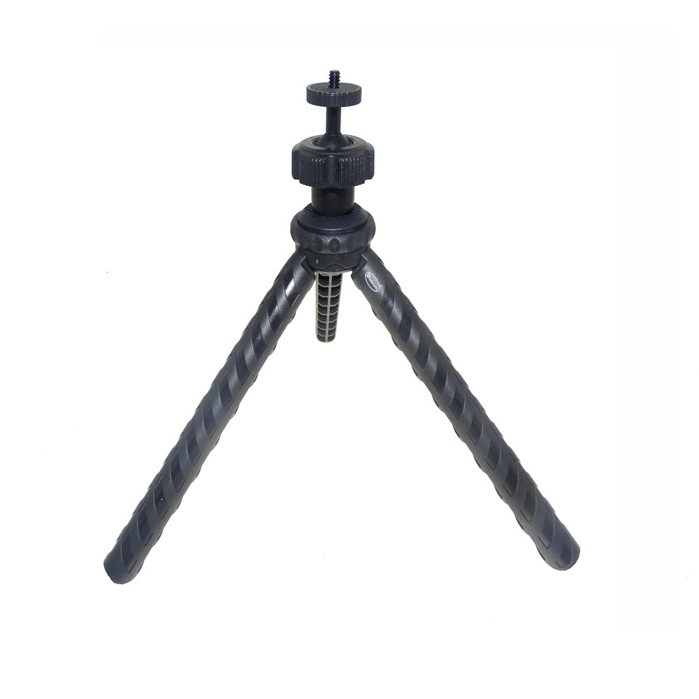 Adjustable Camera Tripod, Nylon & Fiber, High/Low Gear Positions, Extends Height, for Mobile Phones, Cameras, Stabilizers, Microphones, Projectors