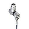 StarTech.com 3-in-1 Universal Laptop Lock 6.6ft (2m), Master Keyed Security Cable, Compatible with Noble Wedge/Nano/K-Slot; TAA view 2