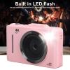 4K Digital Camera for Photography, 48MP 16X Digital Zoom Autofocus Point and Shoot Cameras with 2.8 Inch HD Screen, Portable Video Camera for Travel Vlogging () view 3