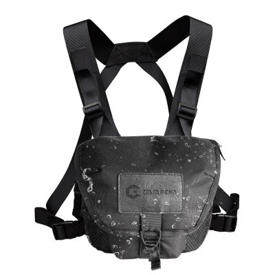 GAIARENA Waterproof Binocular Harness Chest Pack, Bino Harness Case with Rangefinder & Cellphone Pocket for 12x42 Binoculars Lightweight Binocular Pack for Hunting, Hiking (New Version)