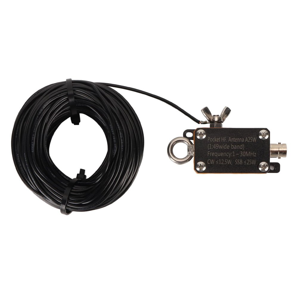 1:49 Balun Portable HF End Fed Antenna for Shortwave Radio Or Outdoor Use, PVC Material, 1-30MHz Frequency