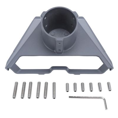 Satellite Pipe Adapter Mount, Aluminum Alloy Mount Bracket for Satellite Roof, Strong Support , Suitable for Residential and Commercial Use