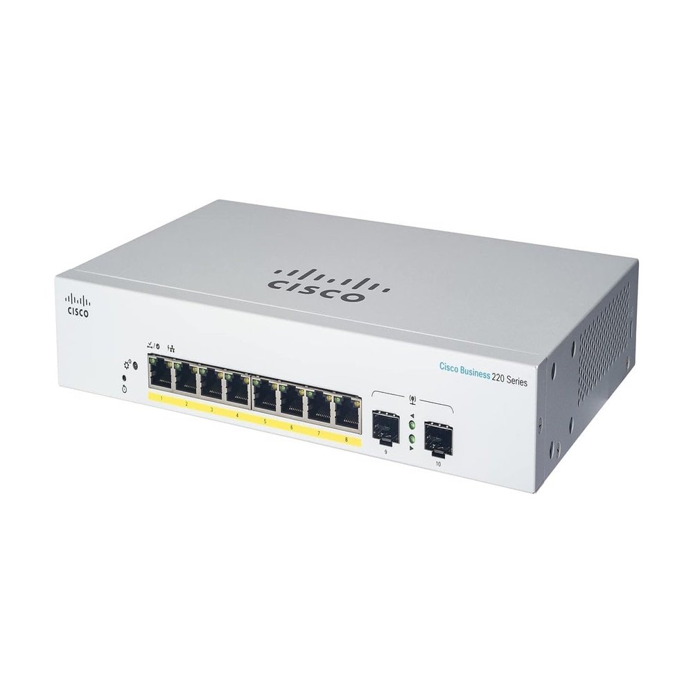 212 Main 8 Port GE PoE 2 x 1G SFP Smart Ethernet Switch