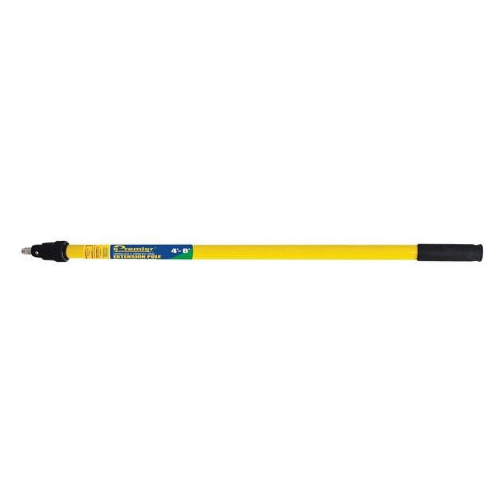 212 Main Premier 4-8 ft. x 1.5 in. Dia. Telescoping Fiberglass Extension Pole - Yellow & Black