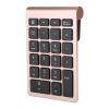 Yosoo Health Gear USB Keyboard, 22 Keys Numeric Keypad, Ergonomic Design, 80 Hours Use Time, Scissor Foot Key, for Compatible, Portable Office Keyboard (Rose Gold) view 2