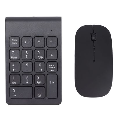 Number Pad and Mouse Combo, Wireless Keypad for Laptop Plug and Play, 2.4Ghz Technology, 1200 Dpi, Compact, Portable, Clado Numrico Inalmbrico for 2000 7 8 10, Home, Travel