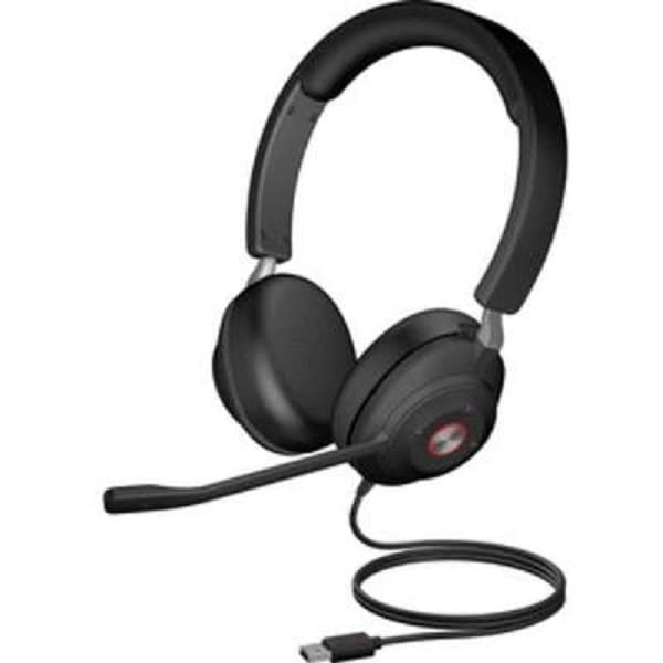 7 ft. Mute & Busy Light Noise Cancel Headphone Black