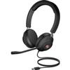 7 ft. Mute & Busy Light Noise Cancel Headphone Black view 1