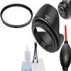 72MM UV Filter + Reversible Lens Hood for Nikon AF DC-NIKKOR 105mm f/2D Lens view 1