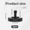 2Packs Thumb Camera Quick Release Adapter with 4 Packs Rubber Washers Tripod Screw with Rubber Pad 1/4 Male to 1/4 Female Thread L Bracket Mount for Camera Mounting Plate view 2