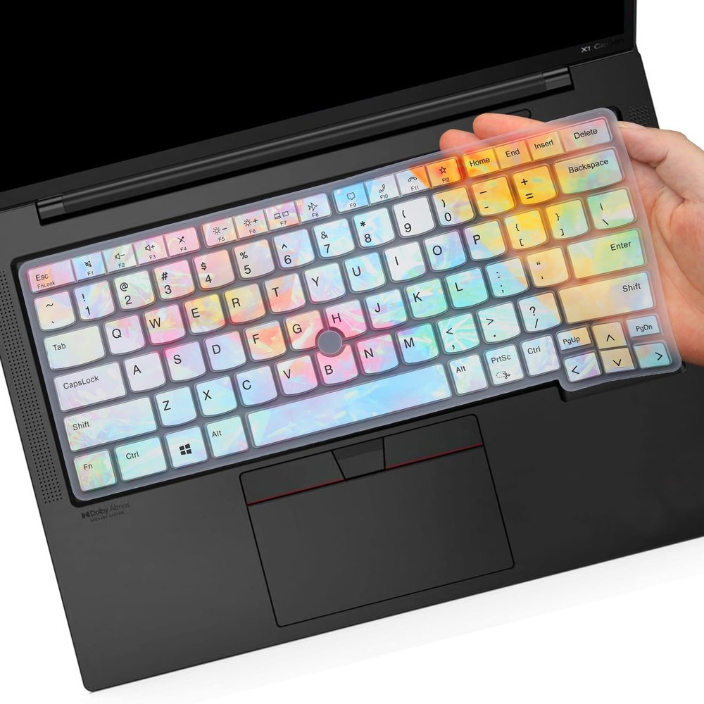 Keyboard Cover for Lenovo Thinkpad x1 Carbon Gen 11/10 14", ThinkPad X1 Yoga Gen 8/7, ThinkPad T14 T14s Gen 4/3, ThinkPad L14 P14s Gen 4/3, Thinkpad E14 Gen 5 (Not Fit T14 L14 P14s Gen 2 1)