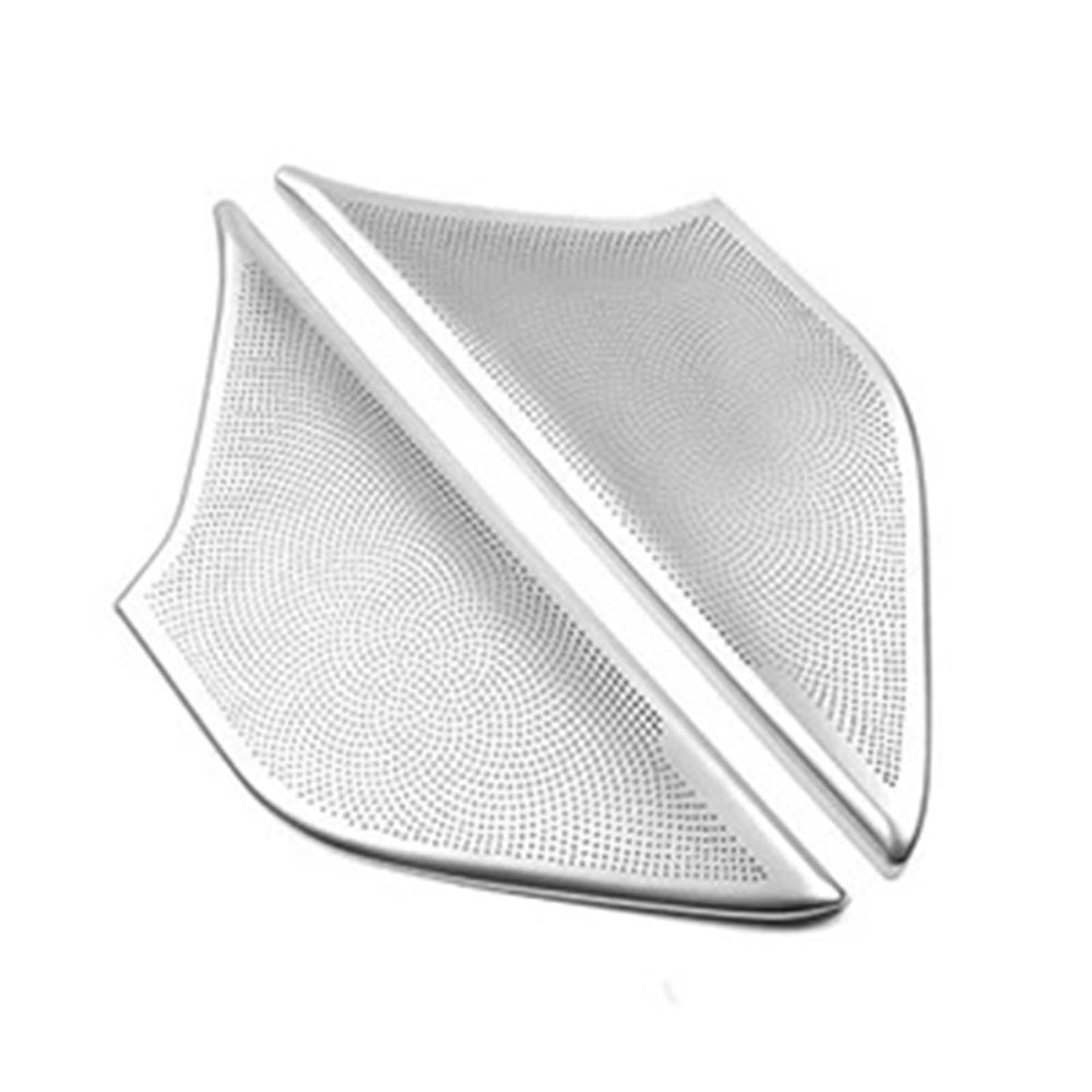 VNFEJEJR Fit for BMW 5 Series 6GT G32 G30 Steel Center Console Audio Horn Cover Front Rear Door Handles Stereo Speaker Cover Trim Door Audio Speaker Cover(Front Door Stereo)