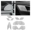 VNFEJEJR Fit for Golf 7 MK7 2013-2020 Car-Styling Stainless Steel Car Door Audio Speaker Decorative Cover Trim 3D Sticker Door Audio Speaker Cover(Black-02) view 2