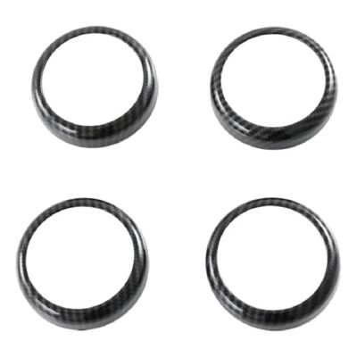 VNFEJEJR Car Carbon Fiber Pattern Grain Interior Side Door Speaker Cover Trim Fit for BYD Atto 3 Yuan Plus 2022 Door Audio Speaker Cover