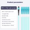 0.6M MPO/MTP to 8 x LC (4 Duplex) 8 Strands Breakout Cable,QSFP 40GBase-SR4, OM3 Fanout Fiber Optic Cable - Aqua, 0.6 Meter 2ft view 2