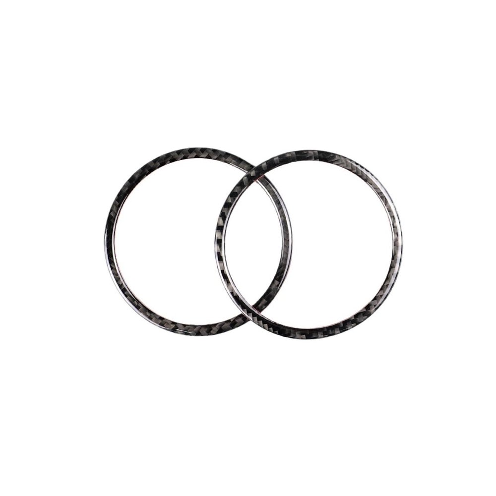 VNFEJEJR Fit for BMW M3 E92 2007-2pcs Carbon Fiber Pattern Car Door Speaker Loudspeaker Cover Door Audio Speaker Cover
