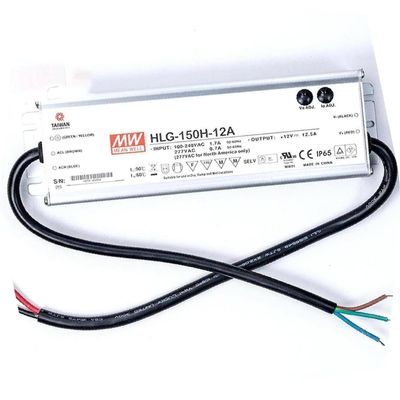 DirectNine Basics HLG-150H-12A 12V 12.5A 150W LED Driver IP67 for Outdoor Lighting, YS-HLG-150H-12A
