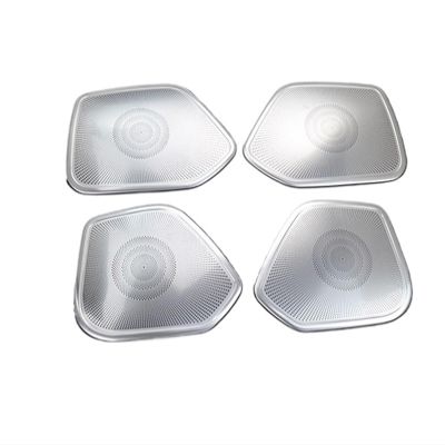VNFEJEJR Car Styling Tweeter Speaker Window B Column Sticker Trim Fit for Audi Q3 2013-2018 Car Door Audio Speaker Cover Interior Accessories Door Audio Speaker Cover(C Model Silver)