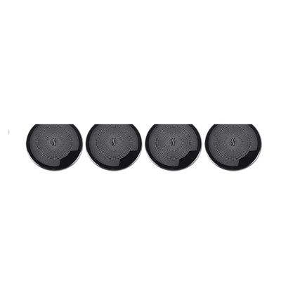 VNFEJEJR Fit for BMW F30 F32 F33 F36 3 4 Series 3GT 2013-2019 Stainless Steel Car Door Audio Speaker Cover Trim Frame Interior Accessories Door Audio Speaker Cover(Black 4pcs)