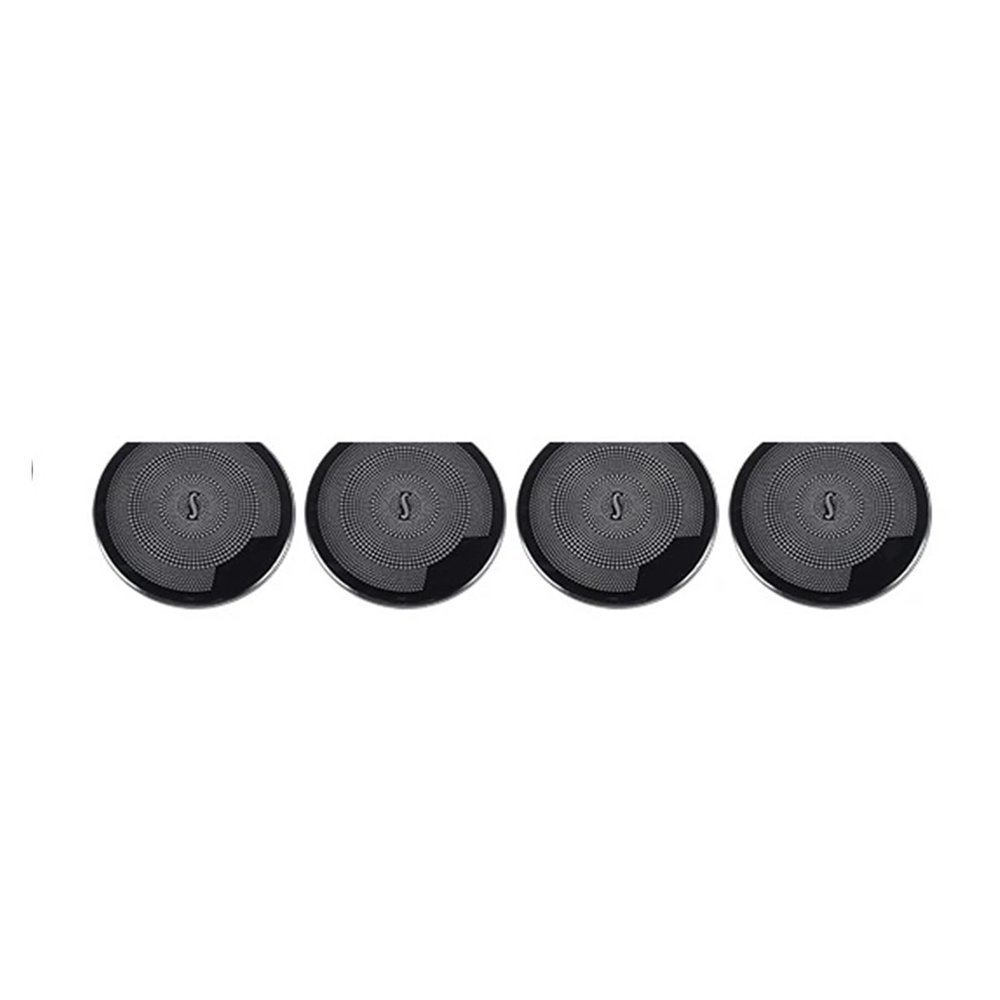 VNFEJEJR Fit for BMW F30 F32 F33 F36 3 4 Series 3GT 2013-2019 Stainless Steel Car Door Audio Speaker Cover Trim Frame Interior Accessories Door Audio Speaker Cover(Black 4pcs)