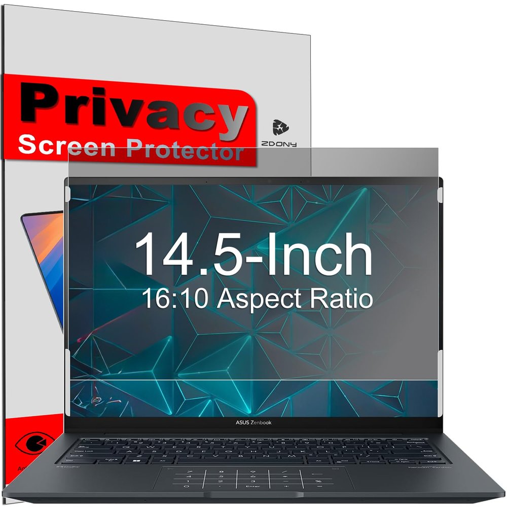 KEANBOLL Privacy Screen for Lenovo 14.5" ASUS 14.5Acer 14.5" Dell 14.5" etc 14.5 inch 16:10 Aspect Removable Laptop Privacy Filter Shield