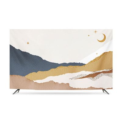 Dustproof Slipcover TV Screen Monitor Desktop Computer Dust Cover Protector Indoor Decor 32inch To 85inch(Size:32IN,Color:A)