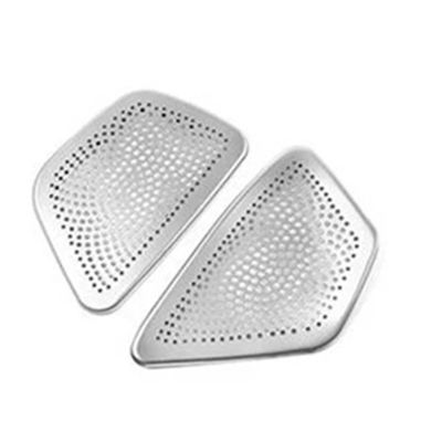 VNFEJEJR Fit for BMW 5 Series 6GT G32 G30 Steel Center Console Audio Horn Cover Front Rear Door Handles Stereo Speaker Cover Trim Door Audio Speaker Cover(Center air Outlet)