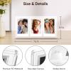 Fintie 3-Grids Small Photo Frame for Fujifilm Instax Mini 12/11/99/7+/EVO/Mini Link 3/2/1 Printer, Acrylic Photo Holder for 2x3 Inch Instant Films, Clear view 3