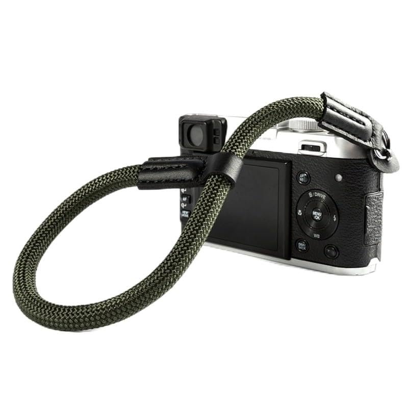 BIZOEdigital Digital Camera Wrist Hand Strap Grip wirst strap Nylon Rope Adjustable for Leica Canon Nikon Olympus Sony Fujifilm XT-10 (Green)
