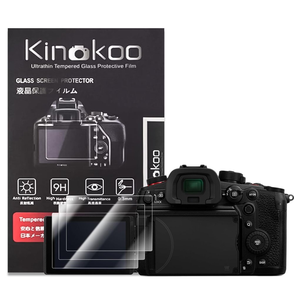 kinokoo Screen Protector for Sony ZVE10 II/ZV-E10 II Mirrorless Camera - 0.25mm 9H Hardness for Sony Alpha ZV-E10 II Tempered Glass Film - Anti-Fingerprint, Anti- Scratch & Bubblefree (3 Packs)