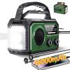 59200mWh Emergency Radio - 16000mAh Portable Solar Hand Crank NOAA/AM/FM Weather Radio with Battery Powered & USB Charger,SOS Alarm,Flashlight, Reading Lamp for Outdoor Camping,Storm,Survival Kits view 1