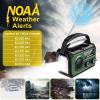 59200mWh Emergency Radio - 16000mAh Portable Solar Hand Crank NOAA/AM/FM Weather Radio with Battery Powered & USB Charger,SOS Alarm,Flashlight, Reading Lamp for Outdoor Camping,Storm,Survival Kits view 4