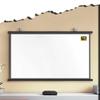 BIUBPW Projector Screen Pull Down HD Projection Screen Roll Up Lightweight Projector Screen, Indoor Outdoor Home Theater Movie Screen(30in-4:3) view 1