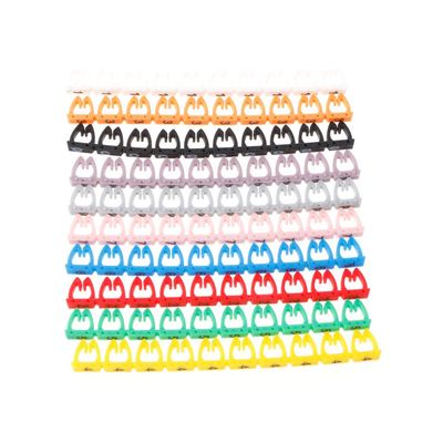 MinnowXY 100pcs/ Label Mark for RJ45 RJ11 RJ12 Color Numeric k Cable Distinguish Number Marks ABS, 859mm/3.350.35in (Approx.)