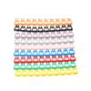 MinnowXY 100pcs/ Label Mark for RJ45 RJ11 RJ12 Color Numeric k Cable Distinguish Number Marks ABS, 859mm/3.350.35in (Approx.)