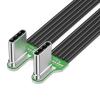 Hxyxbnhno USB C Flat Silicone Cable with Angled Ends Charging Cord Supports 60W 480M Fast Speed Multiple Lengths view 1