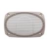 2X DRPSODAC Rectangular Speaker Dust Grill Cover ABS Plastic Decorative Circle Metal Mesh Protection for 4x6 inch Loudspeakers (Gray) view 1