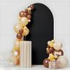6.6 FT Arch Backdrop Cover, Black Wedding Arch Cover 6.6 FT, Background Stand Covers, Black Chiara Backdrop Cover for Party Celebration Decoration view 1