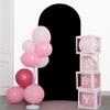 6.6 FT Arch Backdrop Cover, Black Wedding Arch Cover 6.6 FT, Background Stand Covers, Black Chiara Backdrop Cover for Party Celebration Decoration view 2