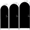 6.6 FT Arch Backdrop Cover, Black Wedding Arch Cover 6.6 FT, Background Stand Covers, Black Chiara Backdrop Cover for Party Celebration Decoration view 3