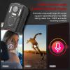 Camnoon 1080P Body Camera with Audio and Video Recording Wearable Body Cam Camcorder LCD Screen IR Night Vision Motion Detection Built-in 64GB Memory for Law Enforcement Delivery Personal Traveling view 3