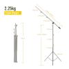 LHXEQJAM 106cm-249cm Stainless Steel Cross arm Pole with Weight Bag Accessories Extension Pole Studio kit Light Stand(106cm-249cm) view 3